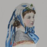 chapeau velours bleu