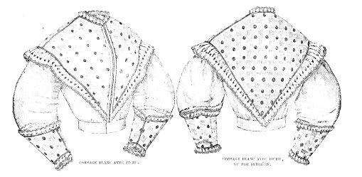 corsage blanc avec fichu