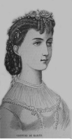 coiffure mariée 1865