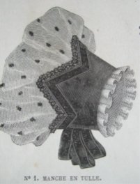 manche en tulle 1864