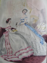 robes de bal de 1865-66