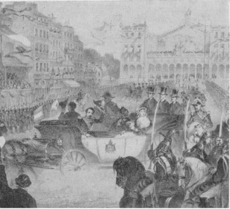 Sa Majesté la Reine Victoria entre à Paris, le 18 Août 1855
